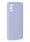 Mey İthalat®  Realme 7 Pro Kılıf Nano içi Kadife Silikon - Lila