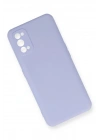 Mey İthalat®  Realme 7 Pro Kılıf Nano içi Kadife Silikon - Lila