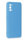 Mey İthalat®  Realme 7 Pro Kılıf Nano içi Kadife Silikon - Mavi