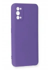 Mey İthalat®  Realme 7 Pro Kılıf Nano içi Kadife Silikon - Mor