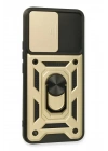 Mey İthalat®  Realme 8 Kılıf Pars Lens Yüzüklü Silikon - Gold