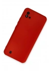 Mey İthalat®  Realme C11 2021 Kılıf Nano içi Kadife Silikon - Kırmızı