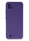 Mey İthalat®  Realme C11 2021 Kılıf Nano içi Kadife Silikon - Mor
