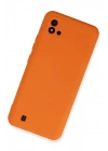 Mey İthalat®  Realme C11 2021 Kılıf Nano içi Kadife Silikon - Turuncu