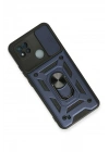 Mey İthalat®  Realme C11 2021 Kılıf Pars Lens Yüzüklü Silikon - Lacivert