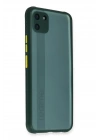 Mey İthalat®  Realme C11 Kılıf Miami Şeffaf Silikon - Koyu Yeşil