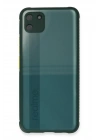 Mey İthalat®  Realme C11 Kılıf Miami Şeffaf Silikon - Koyu Yeşil