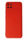 Mey İthalat®  Realme C11 Kılıf Nano içi Kadife Silikon - Kırmızı