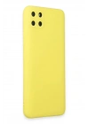 Mey İthalat®  Realme C11 Kılıf Nano içi Kadife Silikon - Sarı