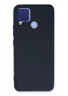 Mey İthalat®  Realme C15 Kılıf Nano içi Kadife Silikon - Lacivert