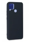 Mey İthalat®  Realme C15 Kılıf Nano içi Kadife Silikon - Lacivert