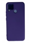 Mey İthalat®  Realme C15 Kılıf Nano içi Kadife Silikon - Mor