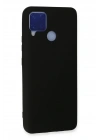 Mey İthalat®  Realme C15 Kılıf Nano içi Kadife Silikon - Siyah