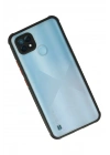 Mey İthalat®  Realme C21 Kılıf Miami Şeffaf Silikon - Siyah