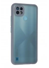 Mey İthalat®  Realme C21 Kılıf Montreal Silikon Kapak - Gri