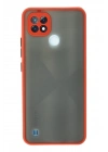 Mey İthalat®  Realme C21 Kılıf Montreal Silikon Kapak - Kırmızı
