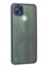Mey İthalat®  Realme C21 Kılıf Montreal Silikon Kapak - Lacivert