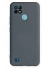 Mey İthalat®  Realme C21 Kılıf Nano içi Kadife Silikon - Gri