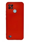 Mey İthalat®  Realme C21 Kılıf Nano içi Kadife Silikon - Kırmızı