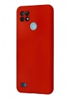 Mey İthalat®  Realme C21 Kılıf Nano içi Kadife Silikon - Kırmızı