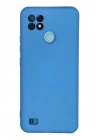 Mey İthalat®  Realme C21 Kılıf Nano içi Kadife Silikon - Mavi