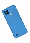 Mey İthalat®  Realme C21 Kılıf Nano içi Kadife Silikon - Mavi