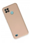 Mey İthalat®  Realme C21 Kılıf Nano içi Kadife Silikon - Pudra