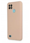 Mey İthalat®  Realme C21 Kılıf Nano içi Kadife Silikon - Pudra
