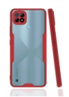 Mey İthalat®  Realme C21 Kılıf Platin Silikon - Kırmızı