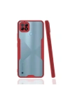 Mey İthalat®  Realme C21 Kılıf Platin Silikon - Kırmızı