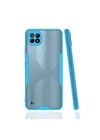 Mey İthalat®  Realme C21 Kılıf Platin Silikon - Mavi