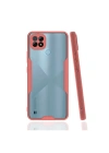 Mey İthalat®  Realme C21 Kılıf Platin Silikon - Pembe