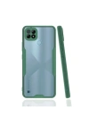 Mey İthalat®  Realme C21 Kılıf Platin Silikon - Yeşil