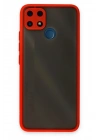 Mey İthalat®  Realme C25 Kılıf Montreal Silikon Kapak - Kırmızı