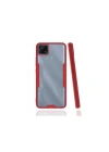 Mey İthalat®  Realme C25 Kılıf Platin Silikon - Kırmızı