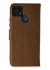 Mey İthalat®  Realme C25 Kılıf Trend S Plus Kapaklı Kılıf - Taba