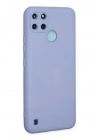 Mey İthalat®  Realme C25Y Kılıf Nano içi Kadife Silikon - Lila