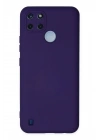 Mey İthalat®  Realme C25Y Kılıf Nano içi Kadife Silikon - Mor