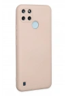 Mey İthalat®  Realme C25Y Kılıf Nano içi Kadife Silikon - Pudra