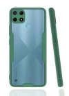 Mey İthalat®  Realme C25Y Kılıf Platin Silikon - Yeşil