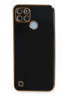 Mey İthalat®  Realme C25Y Kılıf Volet Silikon - Siyah