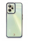 Mey İthalat®  Realme C35 Kılıf Liva Lens Silikon - Mavi