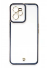 Mey İthalat®  Realme C35 Kılıf Liva Lens Silikon - Mavi
