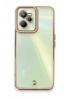 Mey İthalat®  Realme C35 Kılıf Liva Lens Silikon - Pudra
