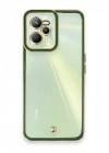 Mey İthalat®  Realme C35 Kılıf Liva Lens Silikon - Yeşil