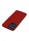 Mey İthalat®  Realme C35 Kılıf Loop Deri Silikon - Kırmızı