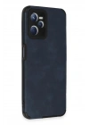 Mey İthalat®  Realme C35 Kılıf Loop Deri Silikon - Lacivert