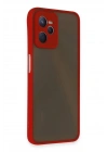 Mey İthalat®  Realme C35 Kılıf Montreal Silikon Kapak - Kırmızı