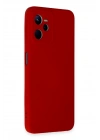 Mey İthalat®  Realme C35 Kılıf Nano içi Kadife Silikon - Kırmızı