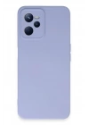 Mey İthalat®  Realme C35 Kılıf Nano içi Kadife Silikon - Lila